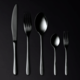 M & T  Table spoon " Elegance " black shiny black PVD coating
