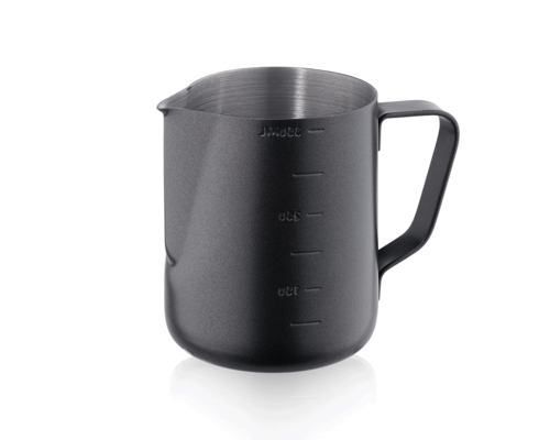 M & T  Jug 0,35 liter outside with black non-stick PTFE coating