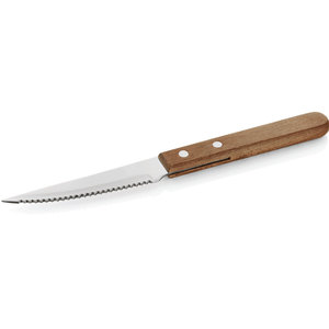 M&T Steakknife wooden handle with serrated blade