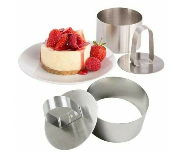 M&T Mousse ring met duwer 10 delige set roestvrijstaal 18/10