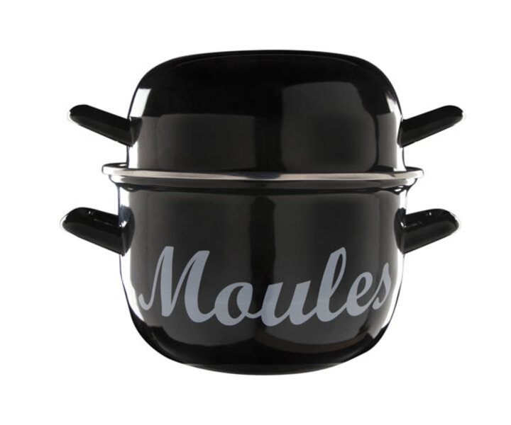 M&T Casserole à moules avec impression " Moules "  2,8 litres