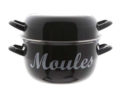 M & T  Casserole à moules avec impression " Moules "