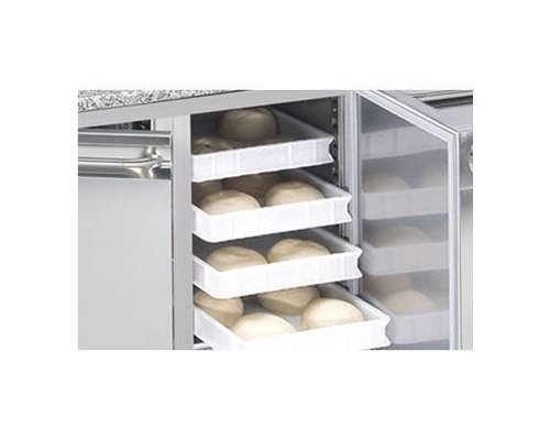 M&T Dough roll pizza tray, white PP stackable