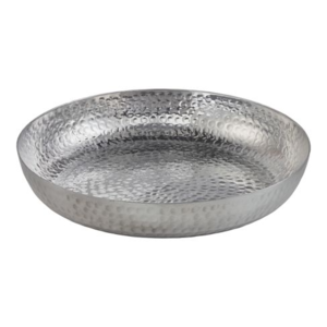 M & T  Seafood tray Ø  35,5 cm  hammered aluminium