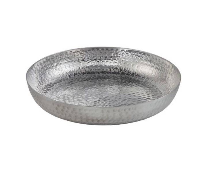 M&T Zeevruchten schotel Ø  35,5 cm gehamerd aluminium