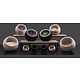 M & T  Mini buffet set MOON 6 pcs black melamine 3 wooden spoons included