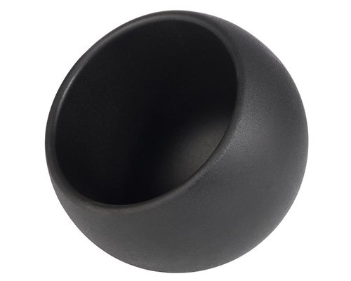 M&T Ensemble de 6 pcs mini présentoirs de buffet MOON en melamine noir 3 cuillère en bois inclus