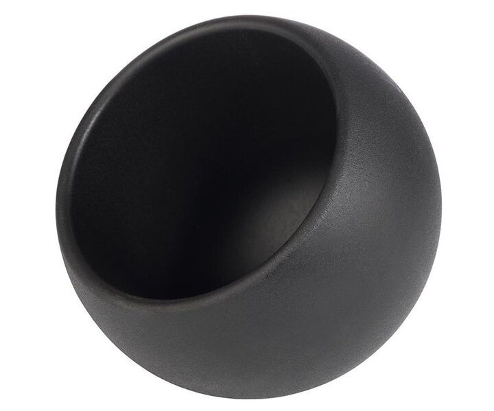 M&T Ensemble de 6 pcs mini présentoirs de buffet MOON en melamine noir 3 cuillère en bois inclus