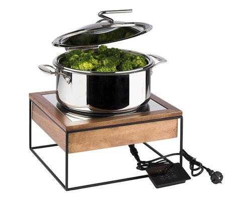 M & T  Inductie station 8 delig met roestvrijstalen chafing dish