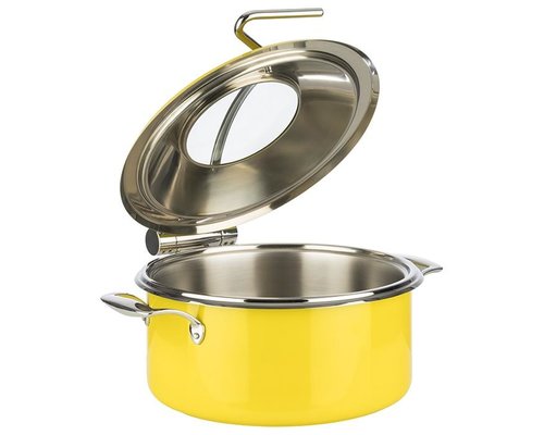 M & T  Induction station 8 elements with yellow chafing dish