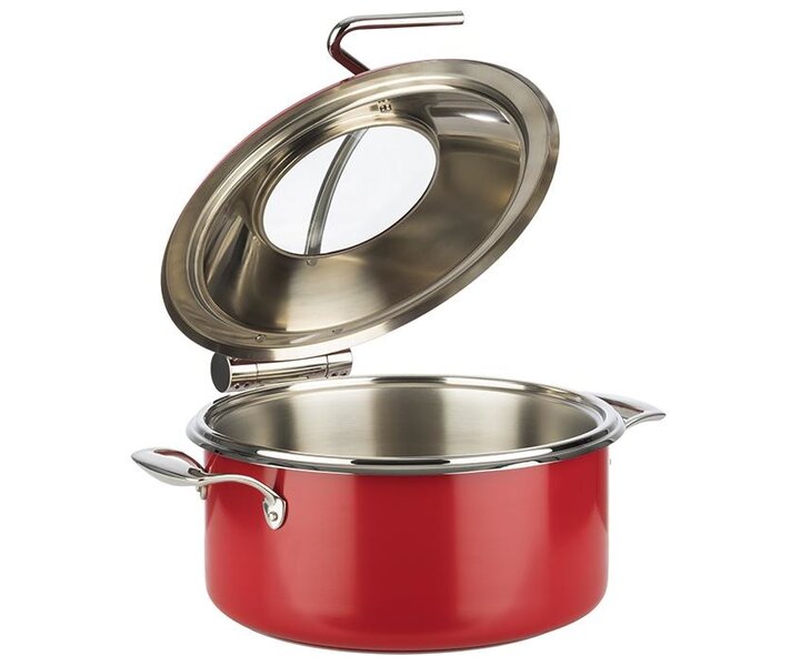 M&T Inductie station 8 delig met rode chafing dish