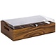 M&T Cutlery box acacia wood with acryl cover