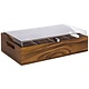 M & T  Cutlery box acacia wood with acryl cover