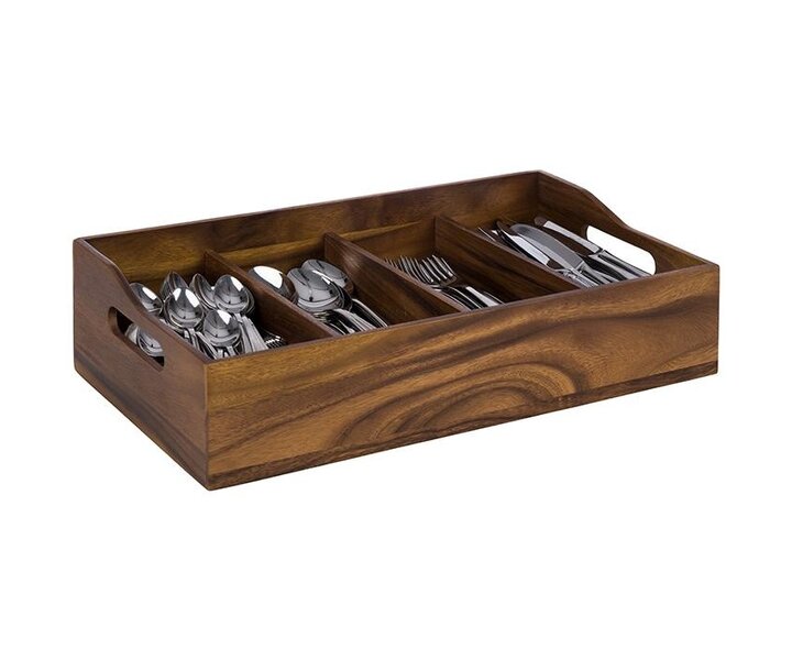 M&T Cutlery box acacia wood