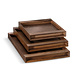 M & T  Tray 42 x 29 cm walnut wood lacquered medium size