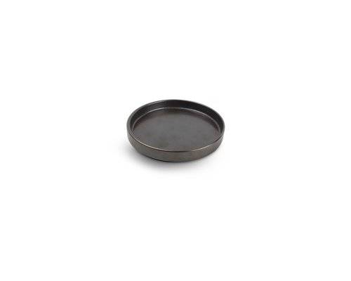 M&T Plat bord met opstaande rand Ø 14,5 cm x h 2 cm Verso Black