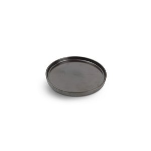 M & T  Plat bord met opstaande rand Ø 24 cm x h 2 cm Verso Black