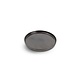 M & T  Flat plate with raised edge Ø 24 cm x h 2 cm Verso Black