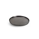 M & T  Flat plate with raised edge Ø 28,5 cm x h 2 cm Verso Black