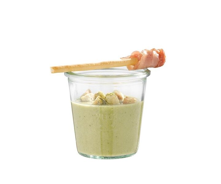 WECK  Potje met glazen deksel 0,29 liter set 6 stuks