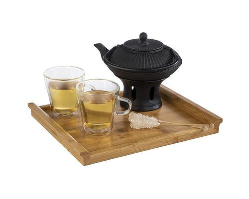 M & T  Plateau de service GN 1/2 en bois de bambou dim. 32,5 x 26,5 x h 3 cm