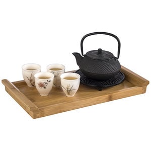 M & T  Plateau de service GN 1/3 en bois de bambou dim. 32,5 x 17,6 x h 3 cm