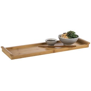 M & T  Serving tray bamboo wood GN 2/4 dim.  53 x 16,2 x h 3 cm