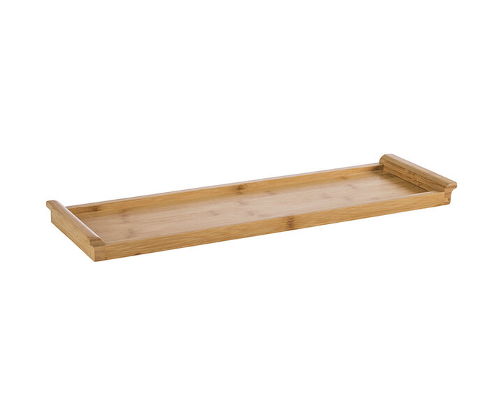 M&T Plateau de service GN 2/4 en bois de bambou dim.  53 x 16,2 x h 3 cm