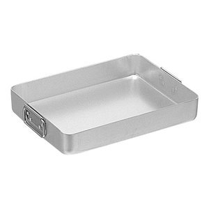 PUJADAS Roasting pan 40 x 30 x h 6,5 aluminium with falling handles