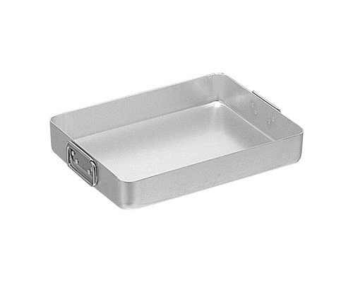 M & T  Roasting pan 50 x 35 x h 7 cm aluminium with falling handles