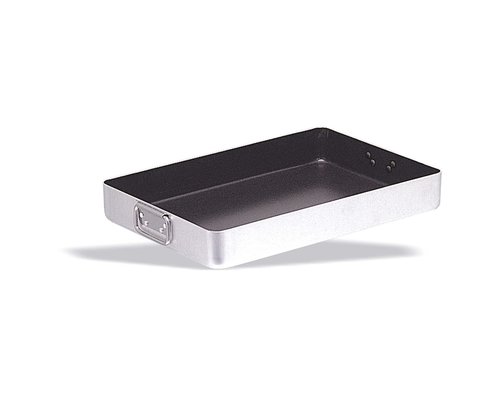 PUJADAS Roasting pan 40 x 30 x h 6,5 aluminium with falling handles