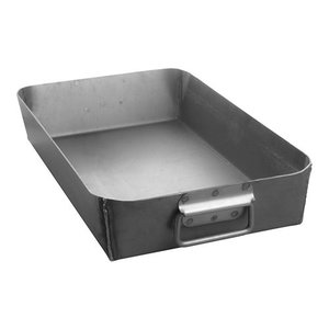 M & T  Roasting pan 50 x 30 x h 9 cm stamped steel with falling handles