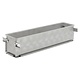 DE BUYER  Moule rectangulaire dépliable à charnières 24 x 5 x h 6 cm GEOFORME, inox perforé