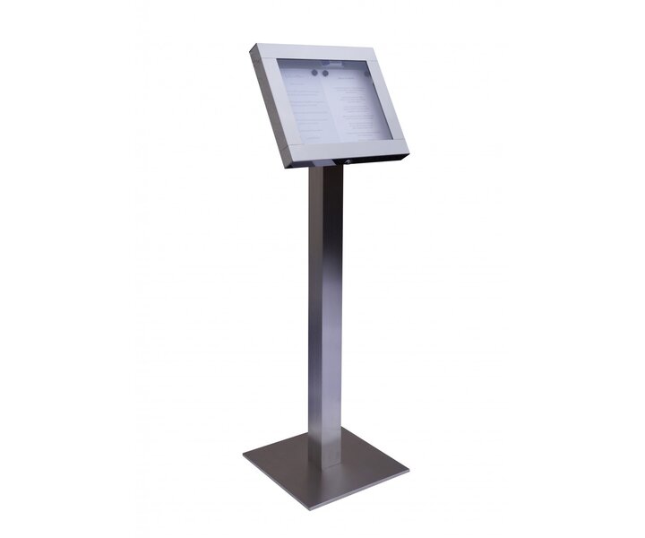 M&T Menu Stand  footed 2 pages din A4 with LED light.