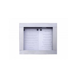 M & T  Menu houder muur model 2 pagina's din A4 met  LED verlichting