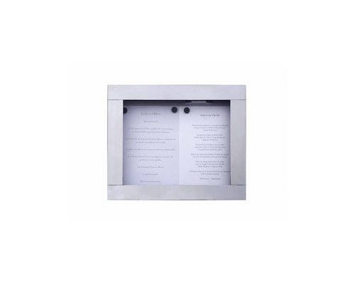 M & T  Menu holder wall mounting 2 pages din A4 with LED light.