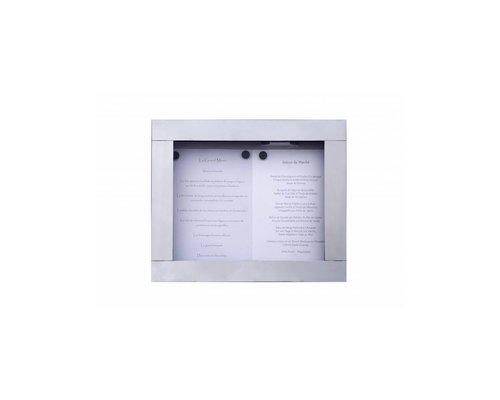 M&T Menu holder wall mounting 2 pages din A4 with LED light.