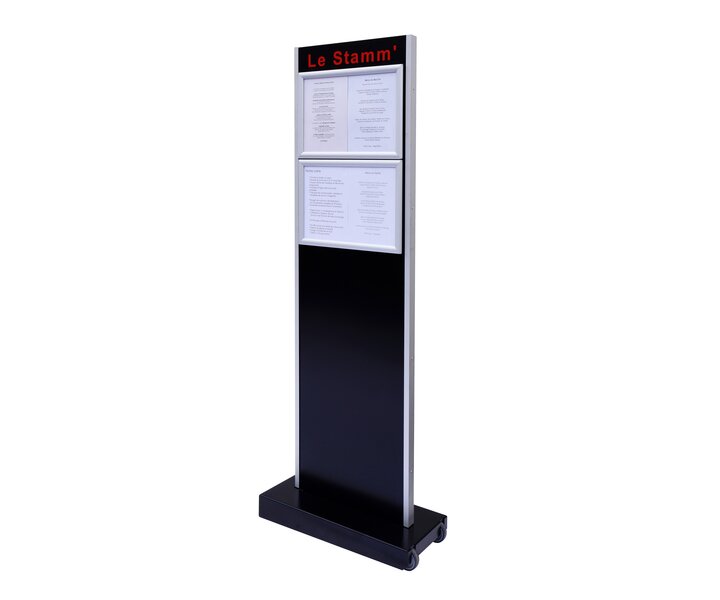 M&T Menu Stand  footed 4 pages din A4 column