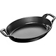 STAUB Plat à gratin ou four fonte noire ovale 21 x 14 cm empilable