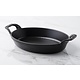 STAUB Plat à gratin ou four fonte noire ovale 21 x 14 cm empilable