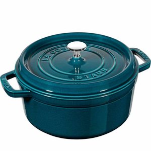 STAUB Cocotte round 24 cm  "The sea" blue