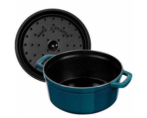 STAUB Cocotte rond 24 cm   "La mer"  blauw