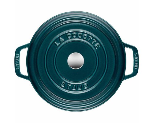 STAUB Cocotte rond 24 cm   "La mer"  blauw