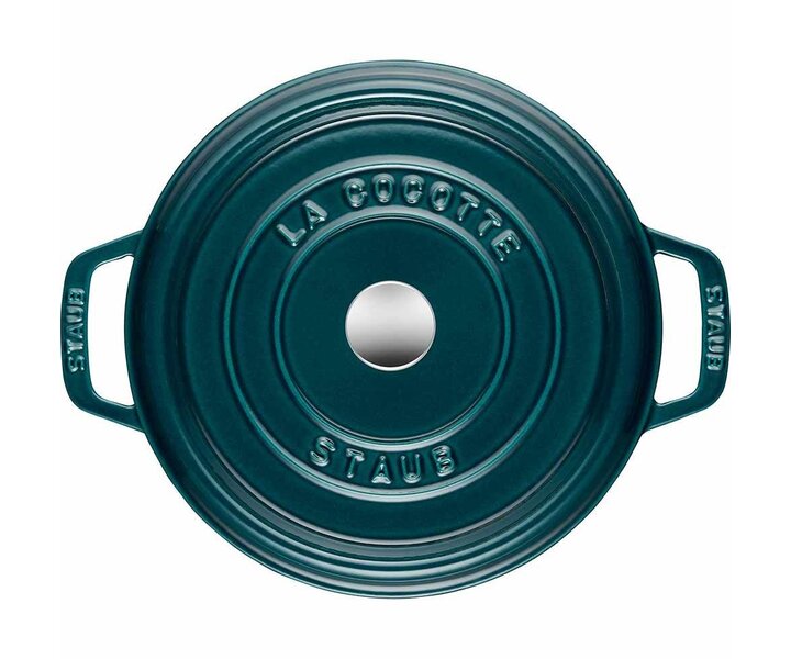 STAUB Cocotte rond 24 cm   "La mer"  blauw