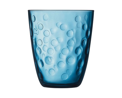 LUMINARC  Water - and soda goblet 31 cl " Concepto Bulle Pepite " blue