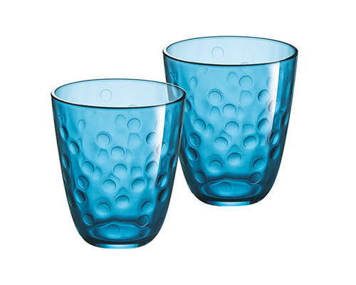 LUMINARC  Water - en frisdrank glas 31 cl " Concepto Bulle Pepite " blauw