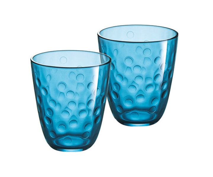 LUMINARC  Water - and soda goblet 31 cl " Concepto Bulle Pepite " blue
