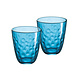 LUMINARC  Water - and soda goblet 31 cl " Concepto Bulle Pepite " blue