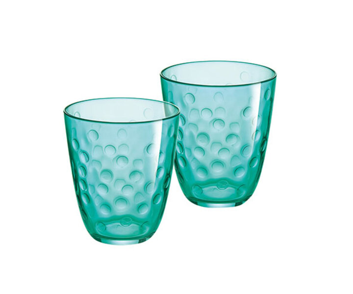 LUMINARC  Water - and soda goblet 31 cl " Concepto Bulle Pepite " green