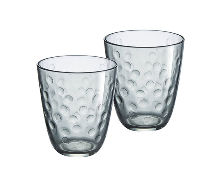 LUMINARC  Water - and soda goblet 31 cl " Concepto Bulle Pepite " grey
